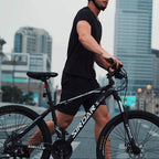 SIRDAR S-900 27 Speed 27.5 inch Mountain Bike Aluminum Alloy and High Carbon Steel with 2 Replaceable Seat, Full Suspension Disc Brake Outdoor Bikes for Men Women