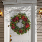 30 in. Decorated Vienna Waltz Artificial Christmas Wreath with LED Lights