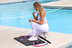 BodyBoss 2.0 - Full Portable Home Gym Workout Packa+ Resistance Bands - Collapsible Resistance Bar, Handles - Full Body Workouts for Home, Travel or Outside - Pink