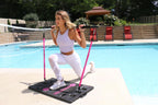 BodyBoss 2.0 - Full Portable Home Gym Workout Packa+ Resistance Bands - Collapsible Resistance Bar, Handles - Full Body Workouts for Home, Travel or Outside - Pink