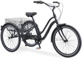 reezero EVRYjourney 26 Inch 7-Speed Hybrid Adult Tricycle with Rear Basket