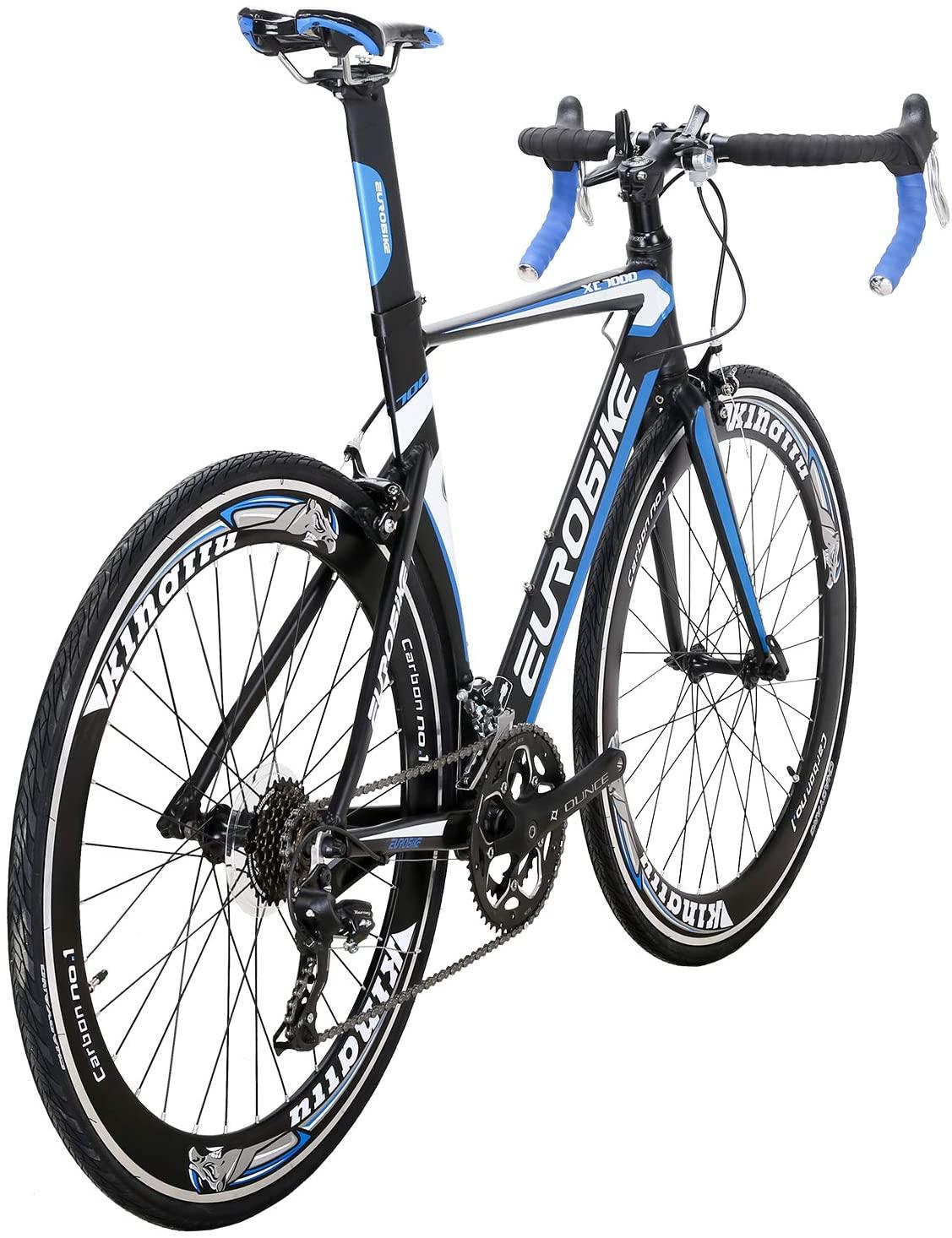 EUROBIKE OBK Lightweight Aluminium Road Bike 700C Wheels Commuter Cycling Bicycle 14 Speed 54cm
