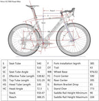 EUROBIKE OBK Lightweight Aluminium Road Bike 700C Wheels Commuter Cycling Bicycle 14 Speed 54cm