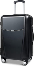 Luggage(only 28'')Suitcase ABS+PC with TSA Lock Spinner Carry on Hardshell Lightweight 20in 24in 28in_ Black, L(28in)_checked large