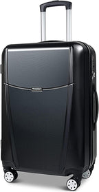 Luggage(only 28'')Suitcase ABS+PC with TSA Lock Spinner Carry on Hardshell Lightweight 20in 24in 28in_ Black, L(28in)_checked large