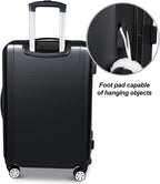 Luggage(only 28'')Suitcase ABS+PC with TSA Lock Spinner Carry on Hardshell Lightweight 20in 24in 28in_ Black, L(28in)_checked large