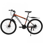 HOMBOM 26 inch Mountain Bike for Adult and Youth,21 Speed Carbon Steel Mountain Bike,Full Suspension Disc Brake Outdoor Bikes for Men Women Black
