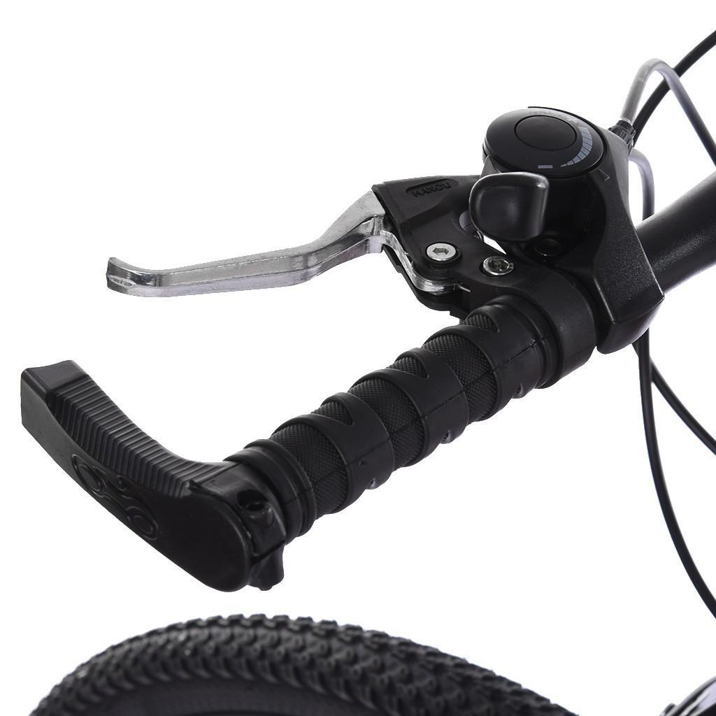 HOMBOM 26 inch Mountain Bike for Adult and Youth,21 Speed Carbon Steel Mountain Bike,Full Suspension Disc Brake Outdoor Bikes for Men Women Black