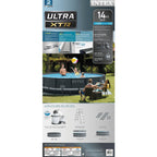 26309ST 14 Foot x 42 Inch Ultra XTR Frame Round Above Ground Swimming Pool with Liner, Ladder, Filter Cartridge Pump,