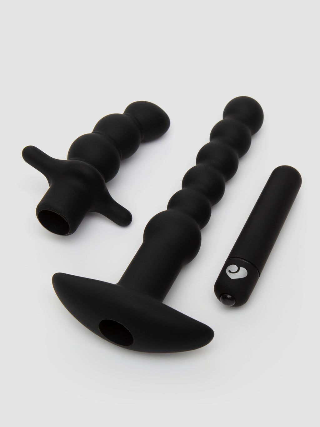 Lovehoney Booty Wonderland Vibrating Anal Beads Set , Black