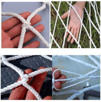 Climbing Net Cargo Net Rope Net,Safety Net for Kids,Field Protection Isolation Fence Net Decor Net Climbing Woven Rope Sports Ball for Gardens,Schools Or Clubs Stairs Balcony Fence Protective 1x2m 3m