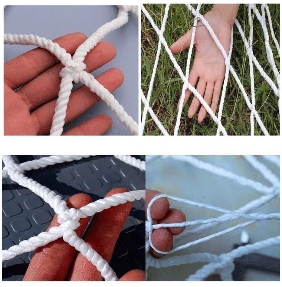 Climbing Net Cargo Net Rope Net,Safety Net for Kids,Field Protection Isolation Fence Net Decor Net Climbing Woven Rope Sports Ball for Gardens,Schools Or Clubs Stairs Balcony Fence Protective 1x2m 3m