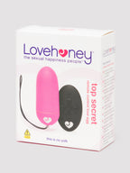 Lovehoney Top Secret Remote Control Large Love Egg, Pink