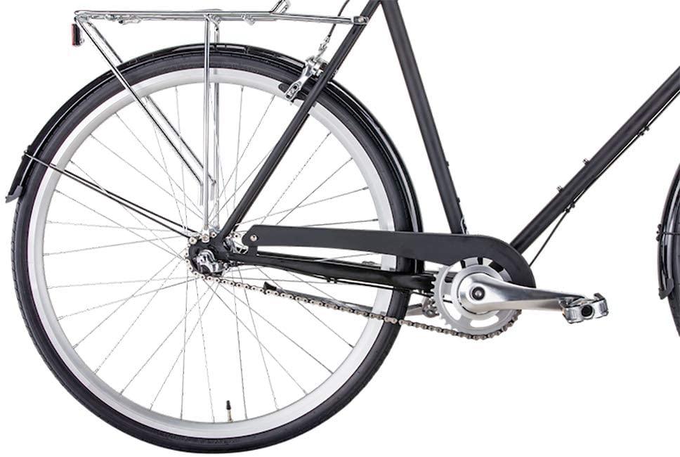 BearBike Road Bike London 2020 Matte Black Color Performance Rigid Steel Fork Frame Caliper Brakes Bicycle