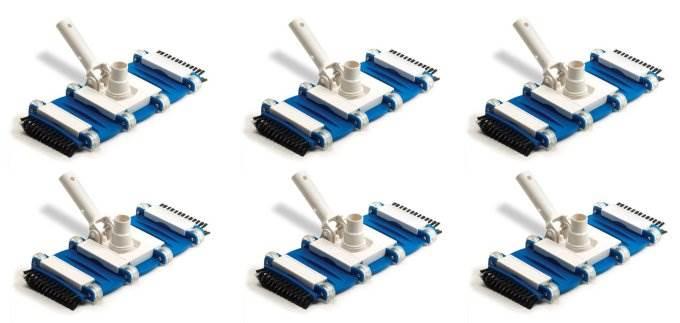 Swimline 6 Swimline Hydrotools 8165 Swimming Pool Flexible Weighted Vacuum Head w/Brushes