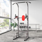 Heavy Duty Adjustable Power Tower Workout Pull Up &amp; Dip Station Adjustable Multi-Function Strength Training Dip Stand Workout Station Fitness Equipment for Home Gym, 400LBS Max Weight