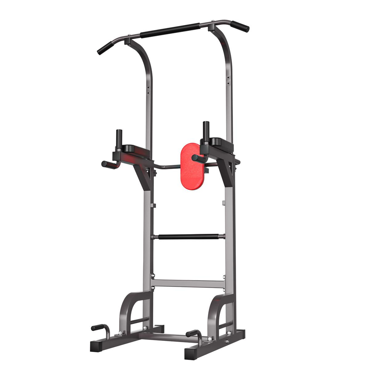 Heavy Duty Adjustable Power Tower Workout Pull Up &amp; Dip Station Adjustable Multi-Function Strength Training Dip Stand Workout Station Fitness Equipment for Home Gym, 400LBS Max Weight