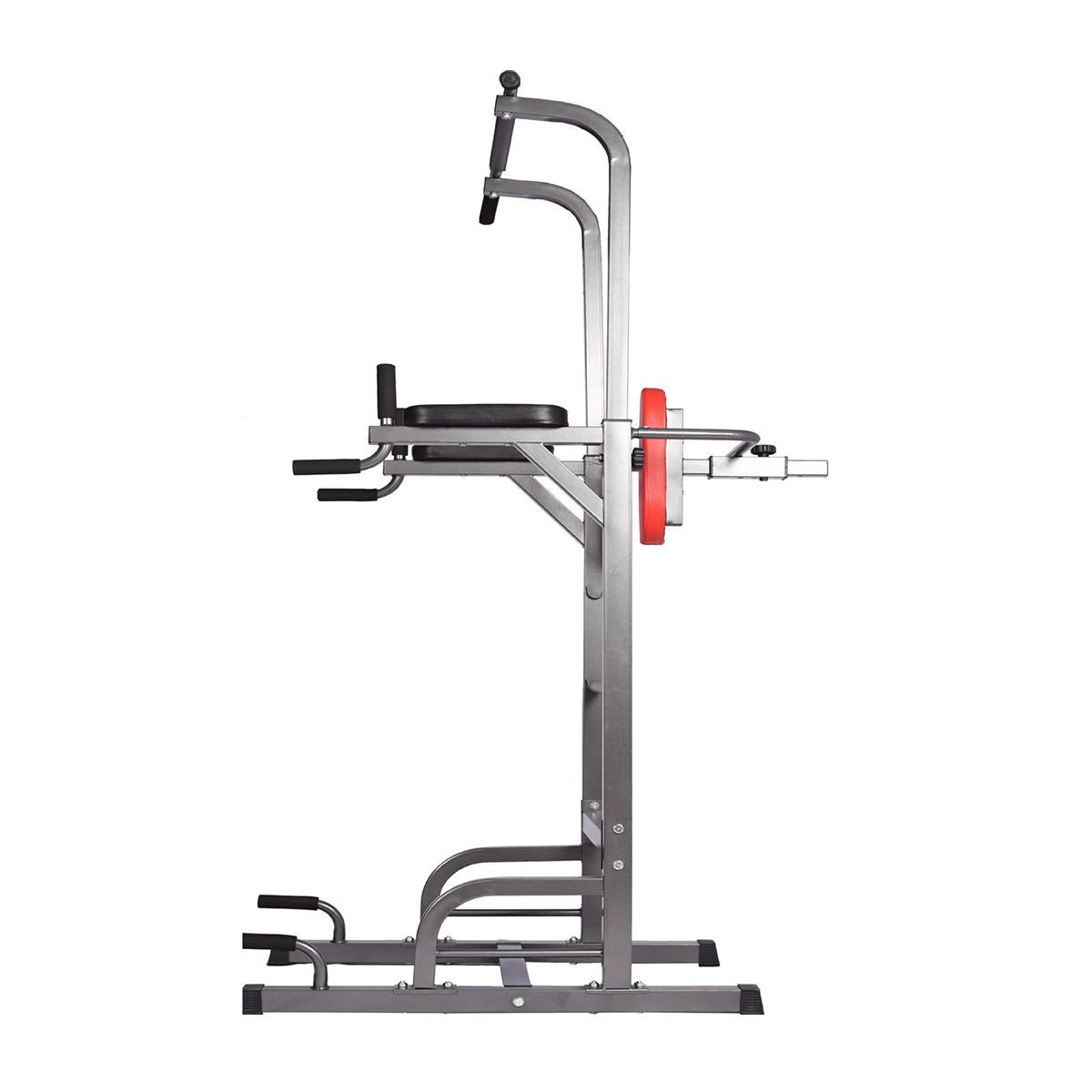 Heavy Duty Adjustable Power Tower Workout Pull Up &amp; Dip Station Adjustable Multi-Function Strength Training Dip Stand Workout Station Fitness Equipment for Home Gym, 400LBS Max Weight