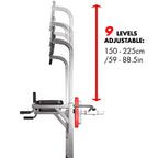 OUSGAR Multi-Function Power Tower, 9-level Height Adjustable Pull up Station Home Workout Bar Pull up Bar Push Up Home Fitness Workout Station Dip Stands Pull up Tower, 440LBS Max Weight