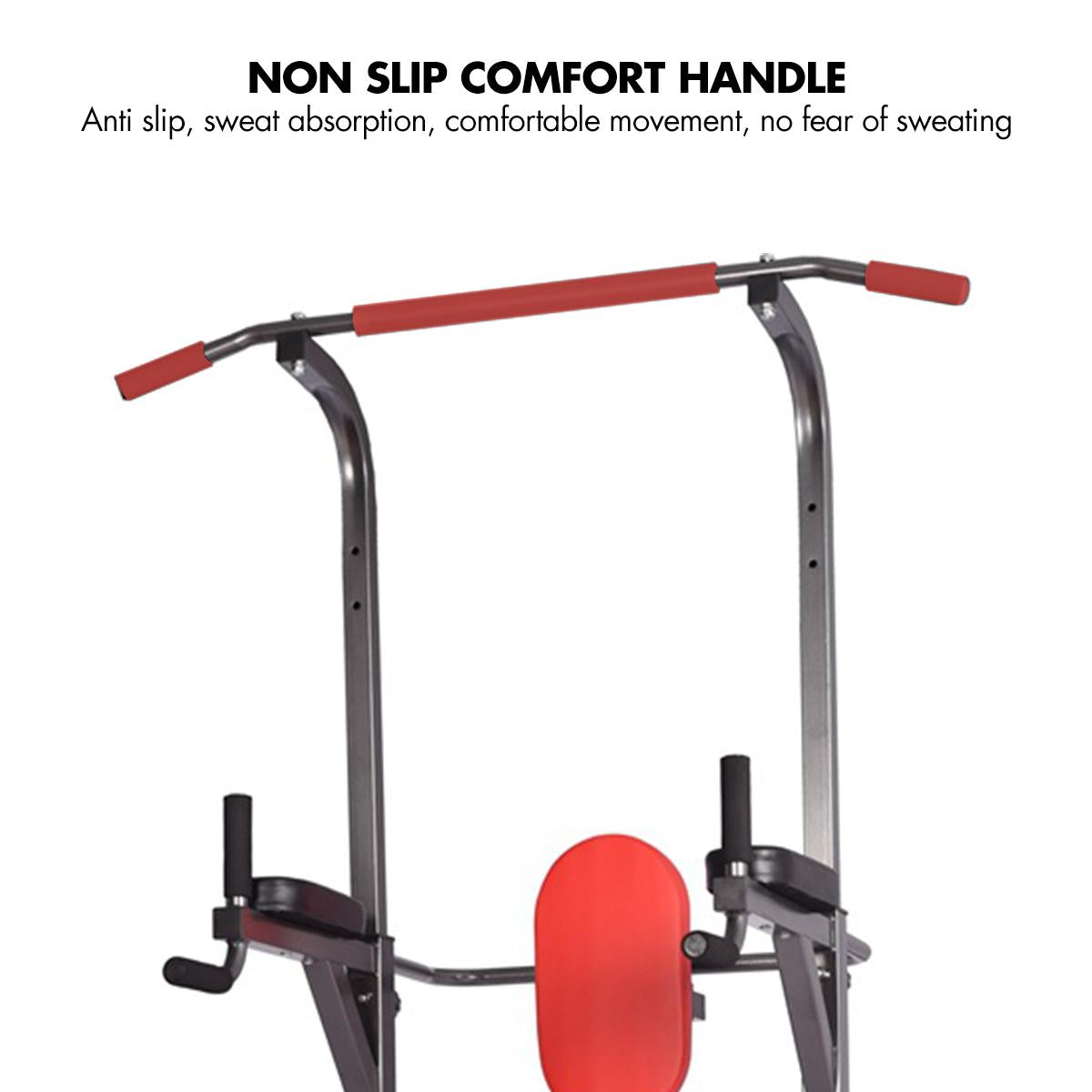 OUSGAR Multi-Function Power Tower, 9-level Height Adjustable Pull up Station Home Workout Bar Pull up Bar Push Up Home Fitness Workout Station Dip Stands Pull up Tower, 440LBS Max Weight