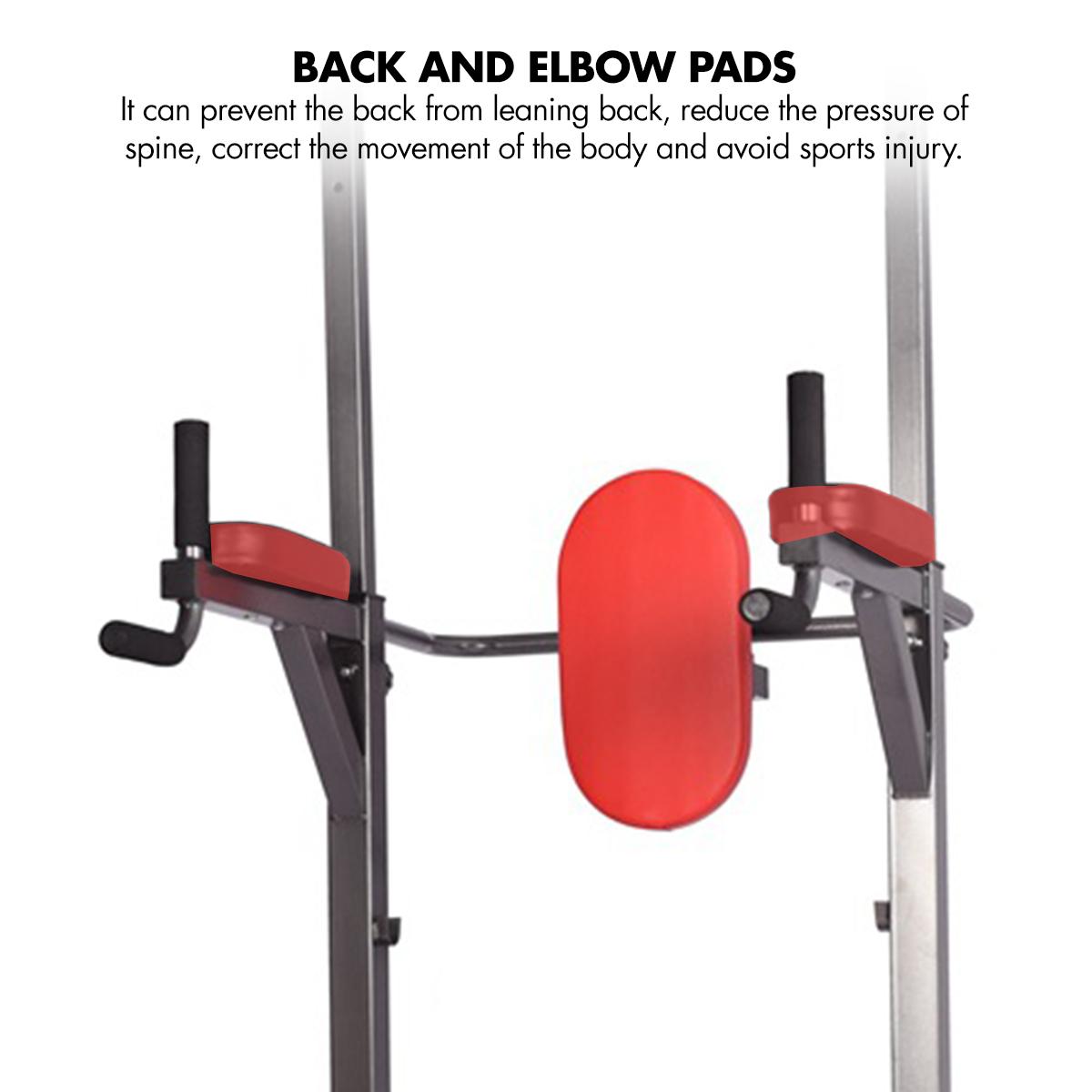 Heavy Duty Adjustable Power Tower Workout Pull Up &amp; Dip Station Adjustable Multi-Function Strength Training Dip Stand Workout Station Fitness Equipment for Home Gym, 400LBS Max Weight