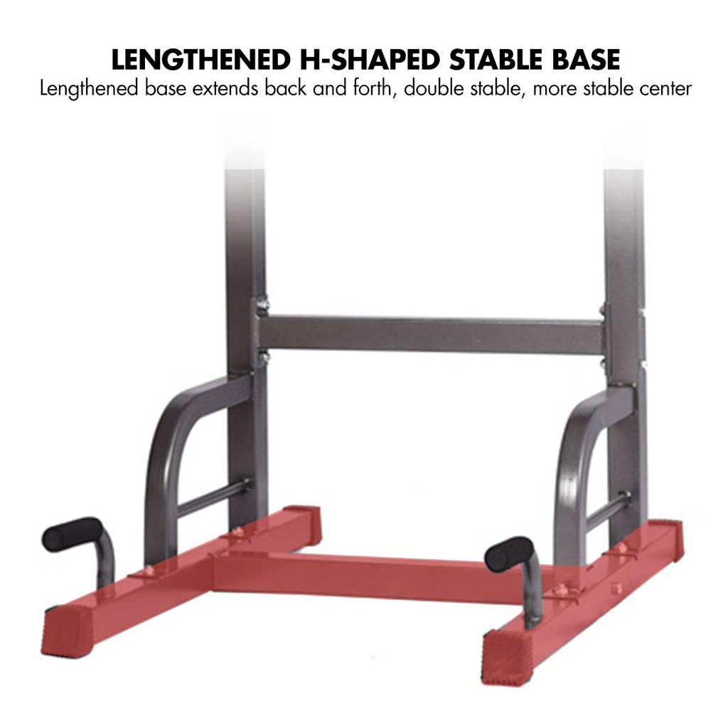 Heavy Duty Adjustable Power Tower Workout Pull Up &amp; Dip Station Adjustable Multi-Function Strength Training Dip Stand Workout Station Fitness Equipment for Home Gym, 400LBS Max Weight
