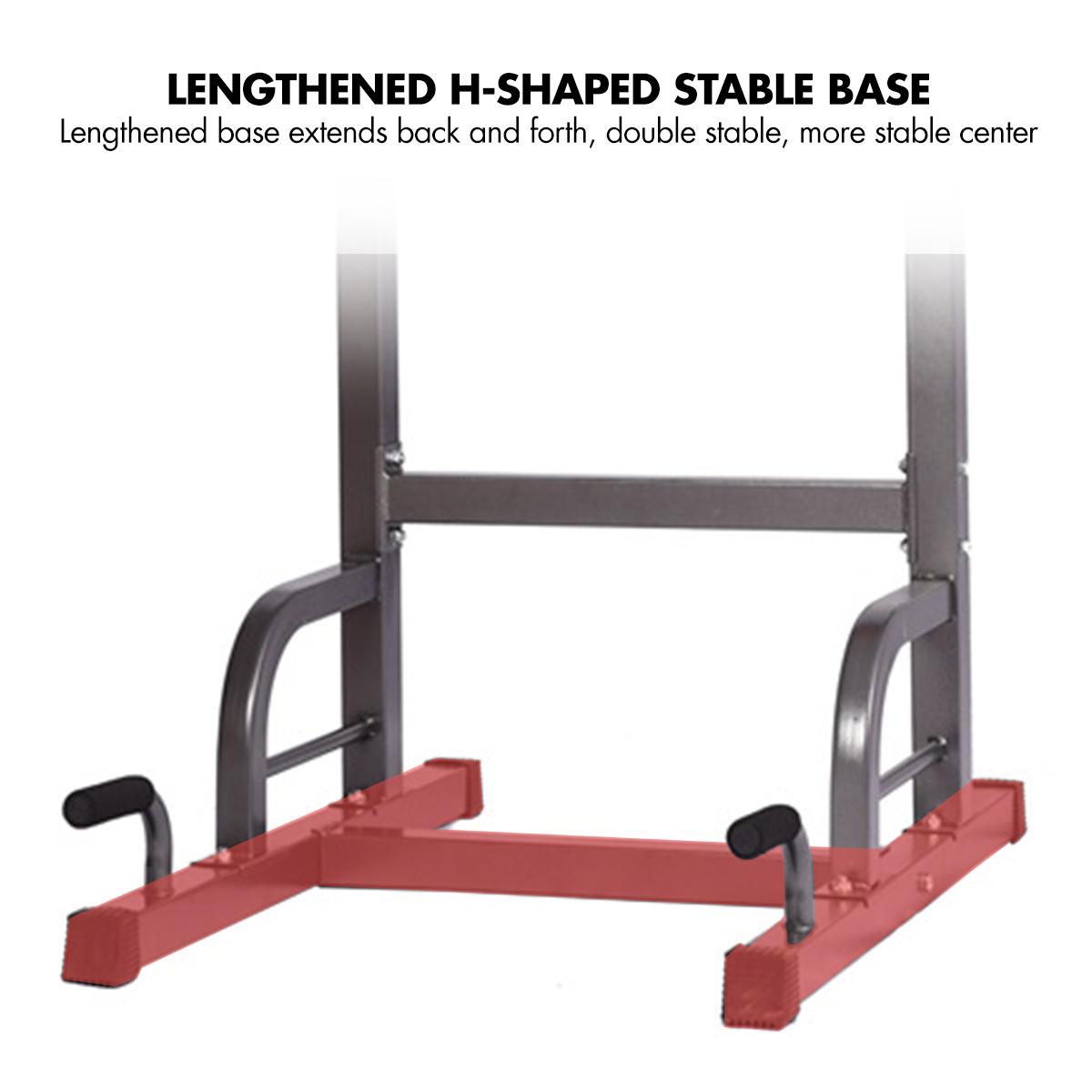 OUSGAR Multi-Function Power Tower, 9-level Height Adjustable Pull up Station Home Workout Bar Pull up Bar Push Up Home Fitness Workout Station Dip Stands Pull up Tower, 440LBS Max Weight
