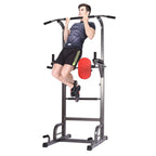 Heavy Duty Adjustable Power Tower Workout Pull Up &amp; Dip Station Adjustable Multi-Function Strength Training Dip Stand Workout Station Fitness Equipment for Home Gym, 400LBS Max Weight