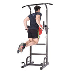 OUSGAR Multi-Function Power Tower, 9-level Height Adjustable Pull up Station Home Workout Bar Pull up Bar Push Up Home Fitness Workout Station Dip Stands Pull up Tower, 440LBS Max Weight