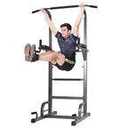 OUSGAR Multi-Function Power Tower, 9-level Height Adjustable Pull up Station Home Workout Bar Pull up Bar Push Up Home Fitness Workout Station Dip Stands Pull up Tower, 440LBS Max Weight
