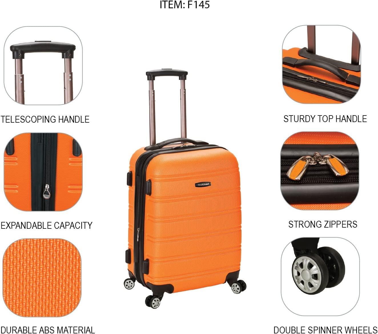 Melbourne Hardside Expandable Spinner Wheel Luggage, Mint, Carry-On 20-Inch