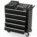 5-Drawer Rolling Tool Chest w/Drawers & Lock, Tool StoraCabinet with Lockable Wheels, Top Cushion & Drawer Liners, Tool Organizer Box for Garage, Warehouse & Repair Sho