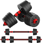 SKONYON Adjustable Dumbbells-Pair 66 pounds for Two Dumbbells, Anti Rolling Fitness Dumbbells