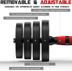 SKONYON Adjustable Dumbbells-Pair 66 pounds for Two Dumbbells, Anti Rolling Fitness Dumbbells