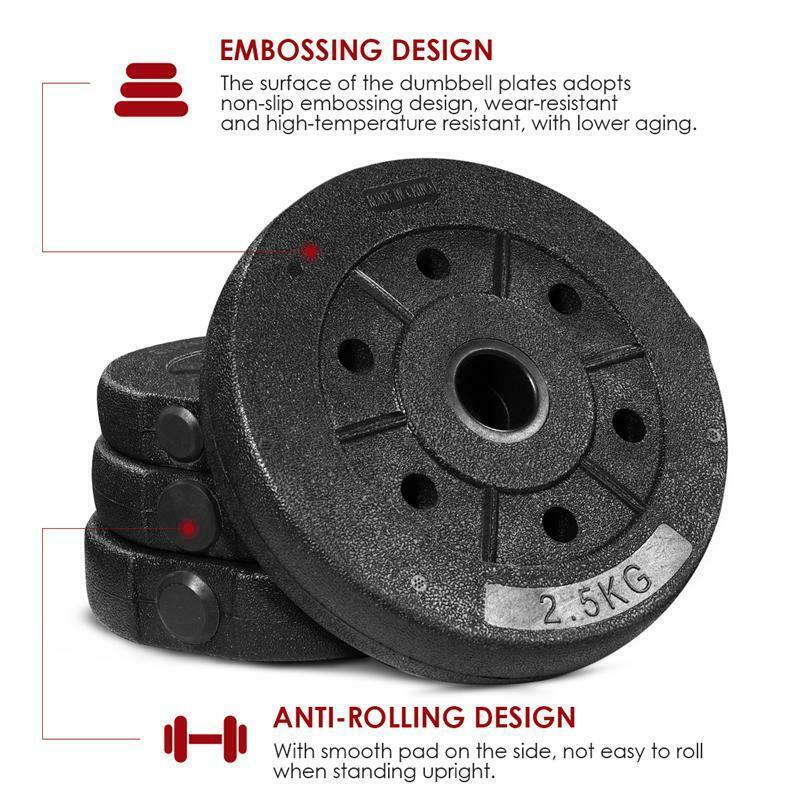 SKONYON Adjustable Dumbbells-Pair 66 pounds for Two Dumbbells, Anti Rolling Fitness Dumbbells