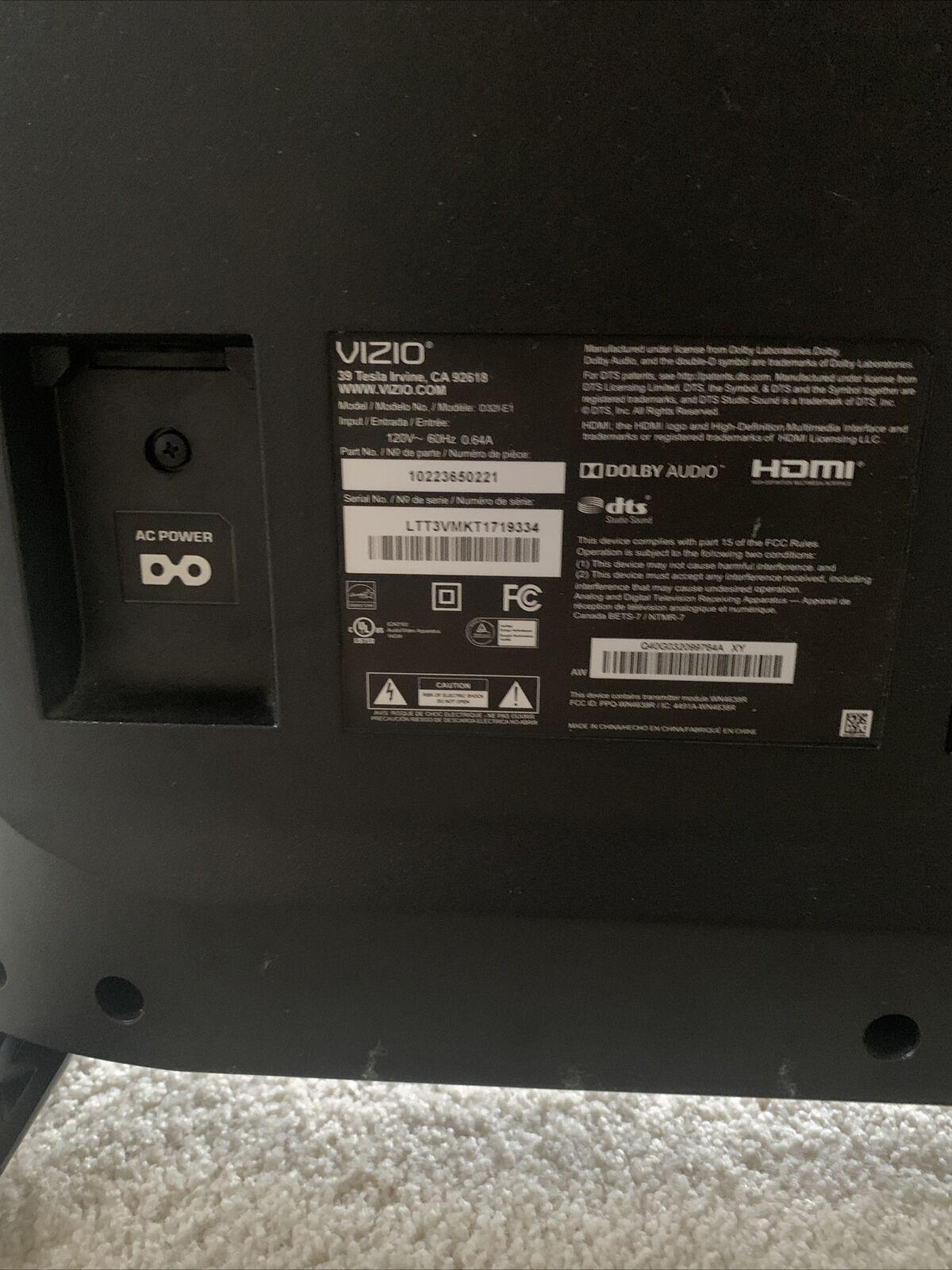visio tv 27” 1080p 60fps (d32f-e1) (great condition)