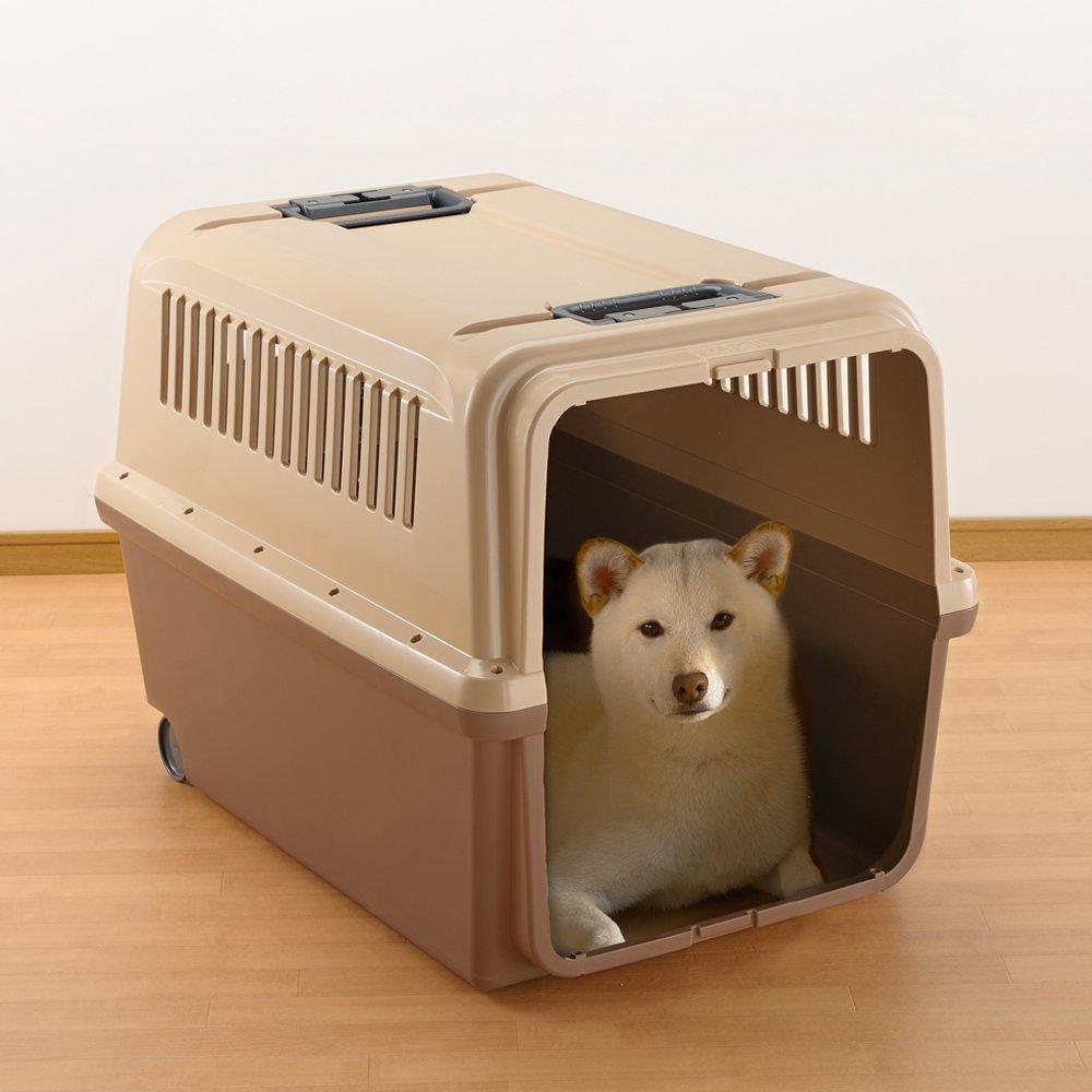 Richell 94915 Mobile Pet Carrier, Large, Brown