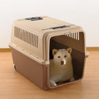 Richell 94915 Mobile Pet Carrier, Large, Brown