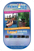 playsafer rubber mulch nuggets protective flooring for playgrounds, swing-sets, play areas, and landscaping (1,000 lbs - 39 cu. ft., black)
