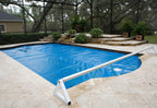 hydrotools low profile in-ground swimming pool solar cover reel w/ tube