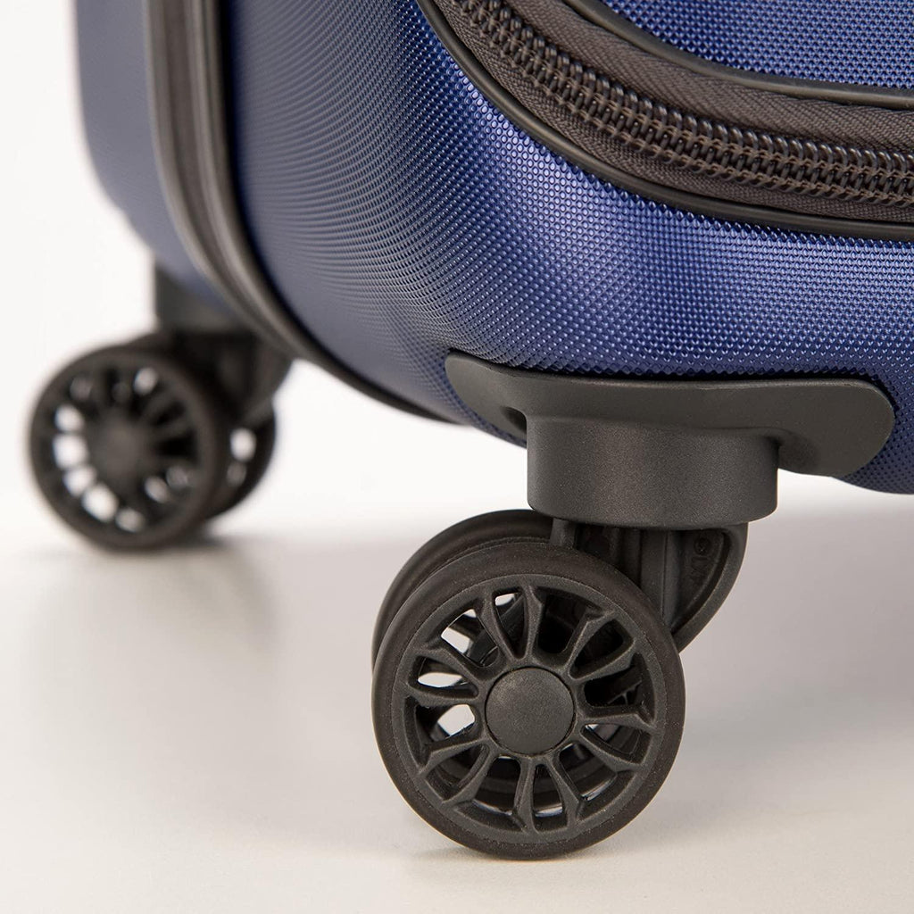 Delsey Luggage Helium Shadow 3.0 19 Inch International Carry On Expandable Spinner Suiter Trolley (Navy)
