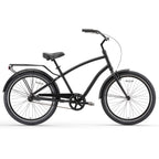 reezero EVRYjourney Men's 26" Single Speed Sport Hybrid Cruiser Bicycle, Matte Black
