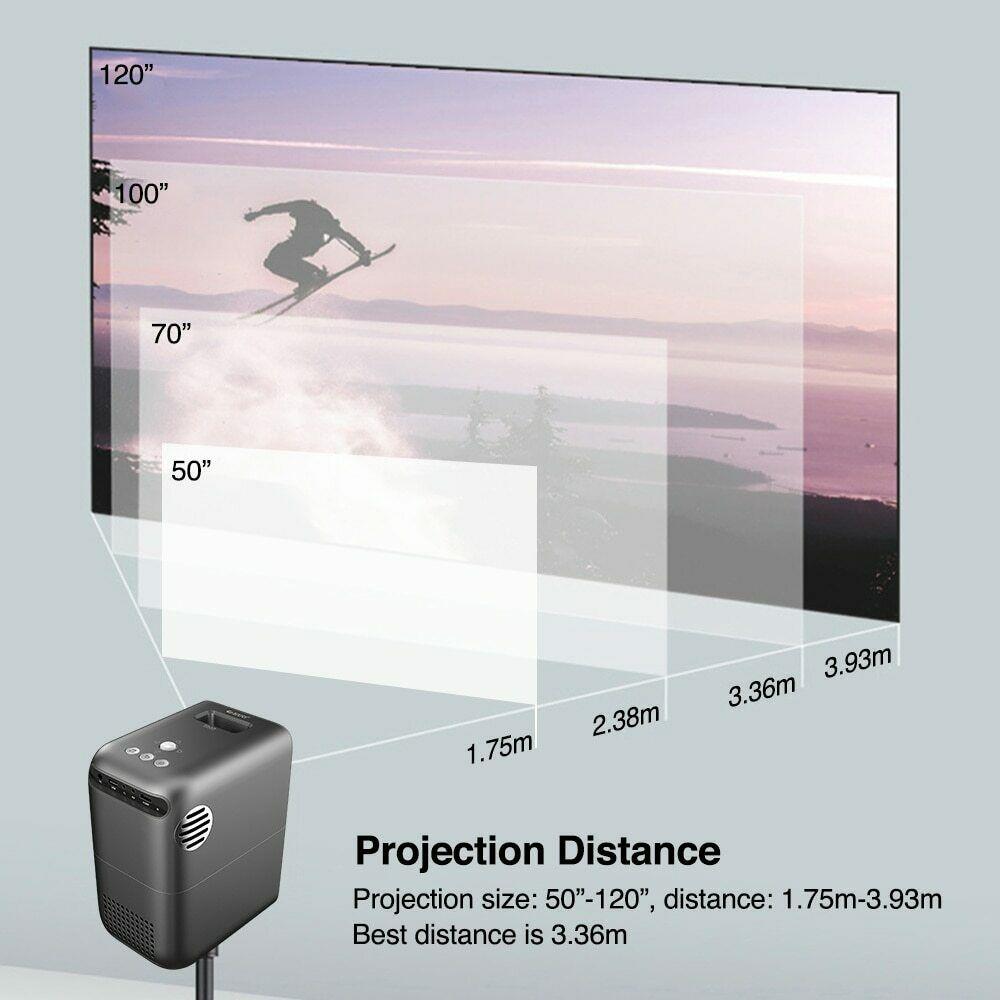 2021 portable wifi projector native 1080p proyector home theater airplay hdmi tv