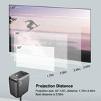 portable mini wifi projector native 1080p home theater airplay wireless movie tv
