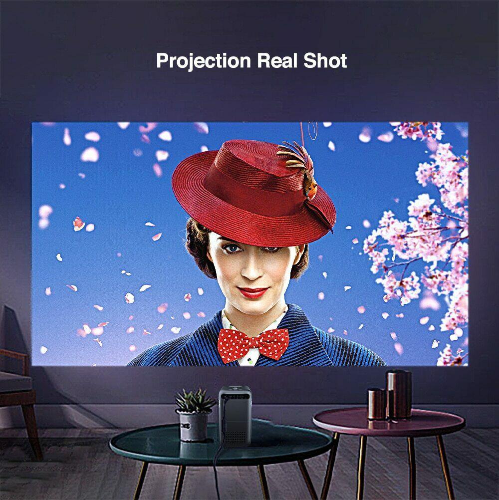 2021 portable wifi projector native 1080p proyector home theater airplay hdmi tv
