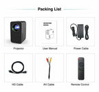 portable mini wifi projector native 1080p home theater airplay wireless movie tv