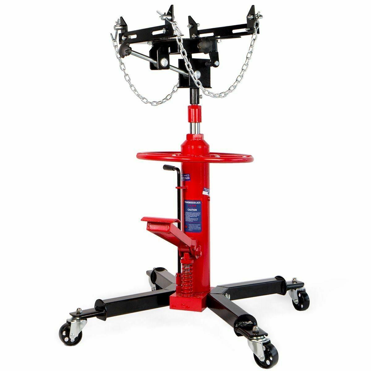 HD Hydraulic Transmission Tranny Hoists Telescopic Jack lifts Wheel 1/2 Ton