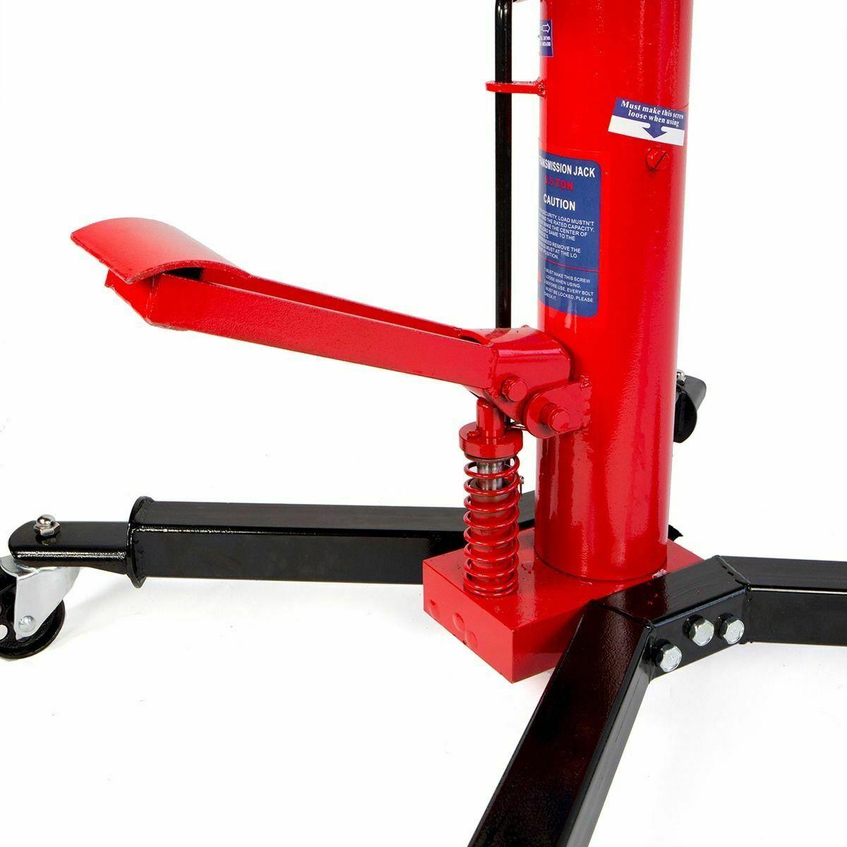 HD Hydraulic Transmission Tranny Hoists Telescopic Jack lifts Wheel 1/2 Ton