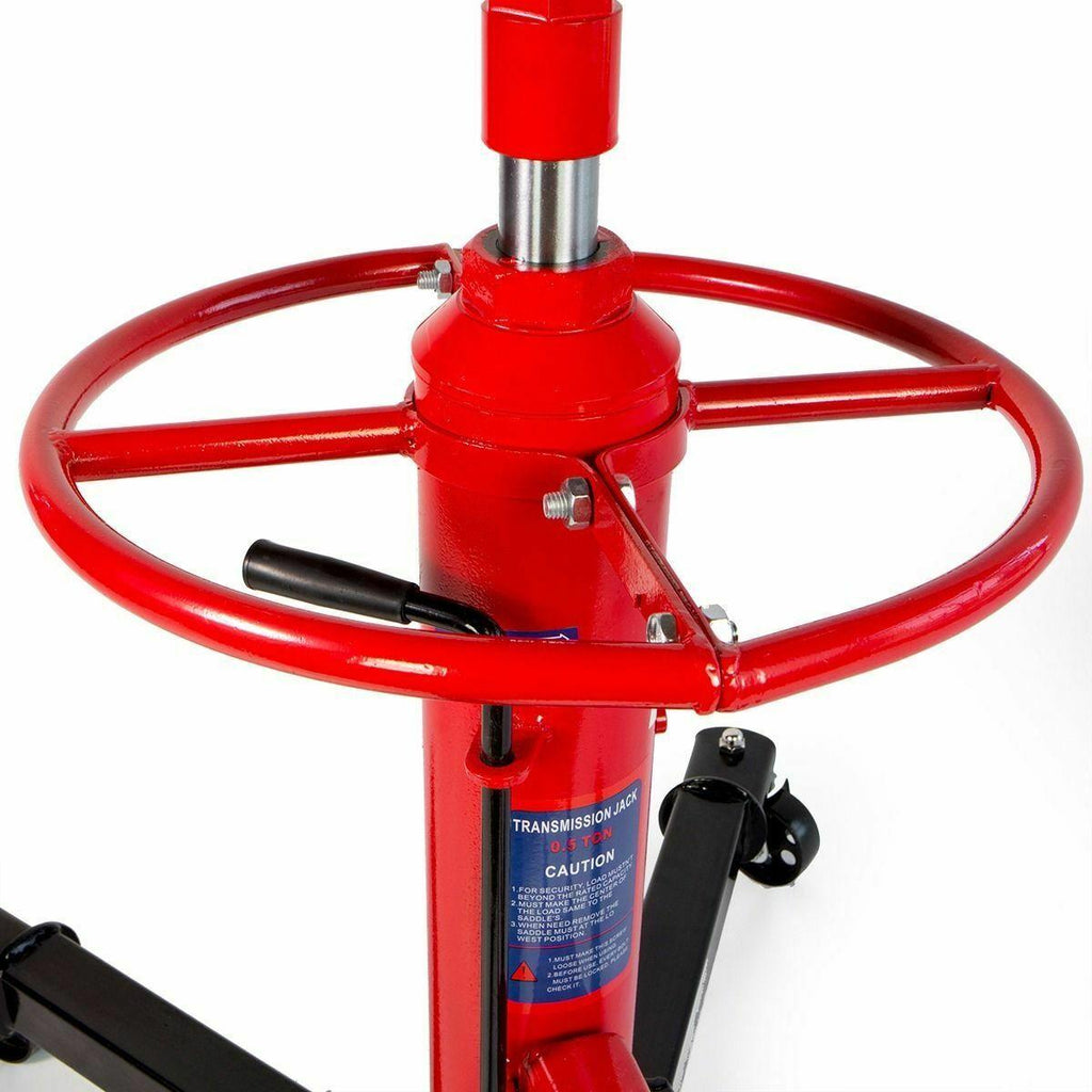 HD Hydraulic Transmission Tranny Hoists Telescopic Jack lifts Wheel 1/2 Ton