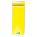 TRC Recreation Splash 70 Inch Foam Raft Lounger Swimming Pool Float Mat with Roll Pillow for Poolside, Lake, and Beach, Yellow